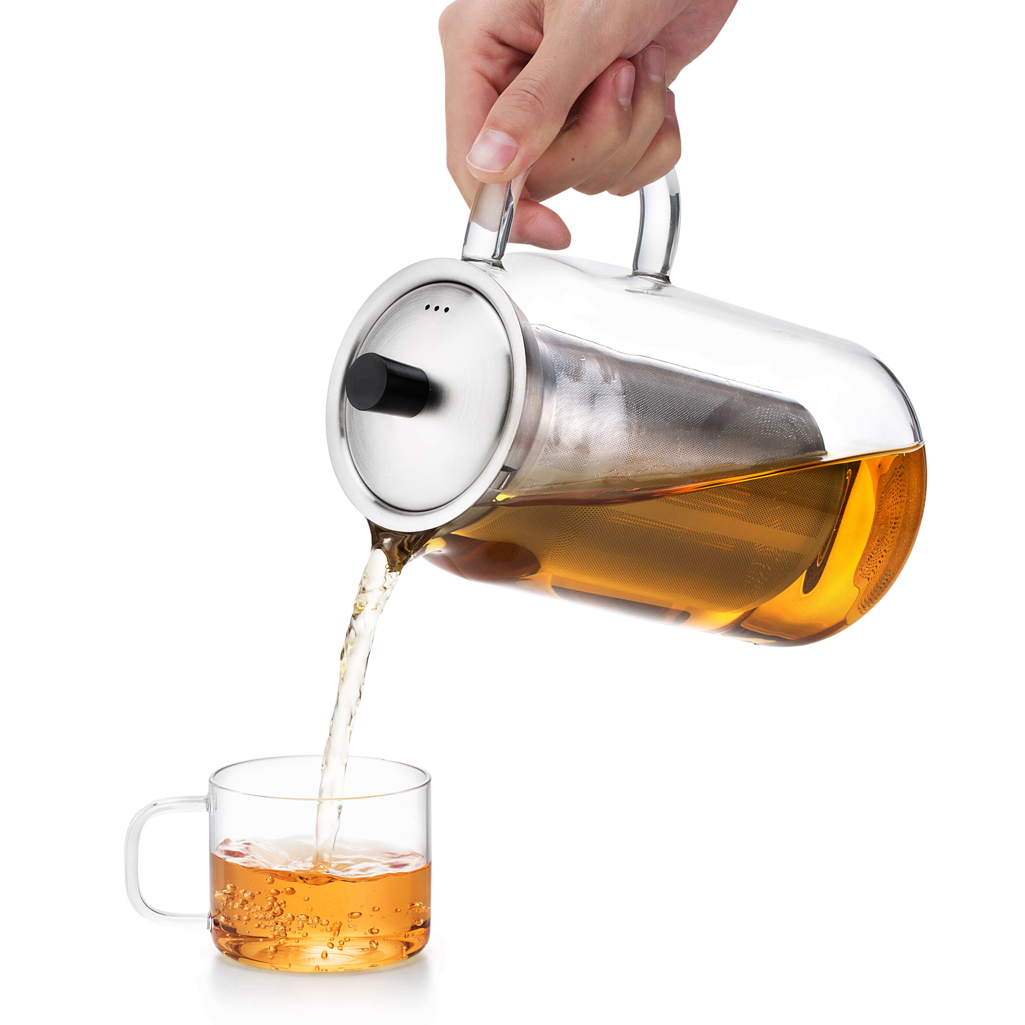 Ceylon Infuser Loose Leaf Tea Pot, 40 oz Kitchables